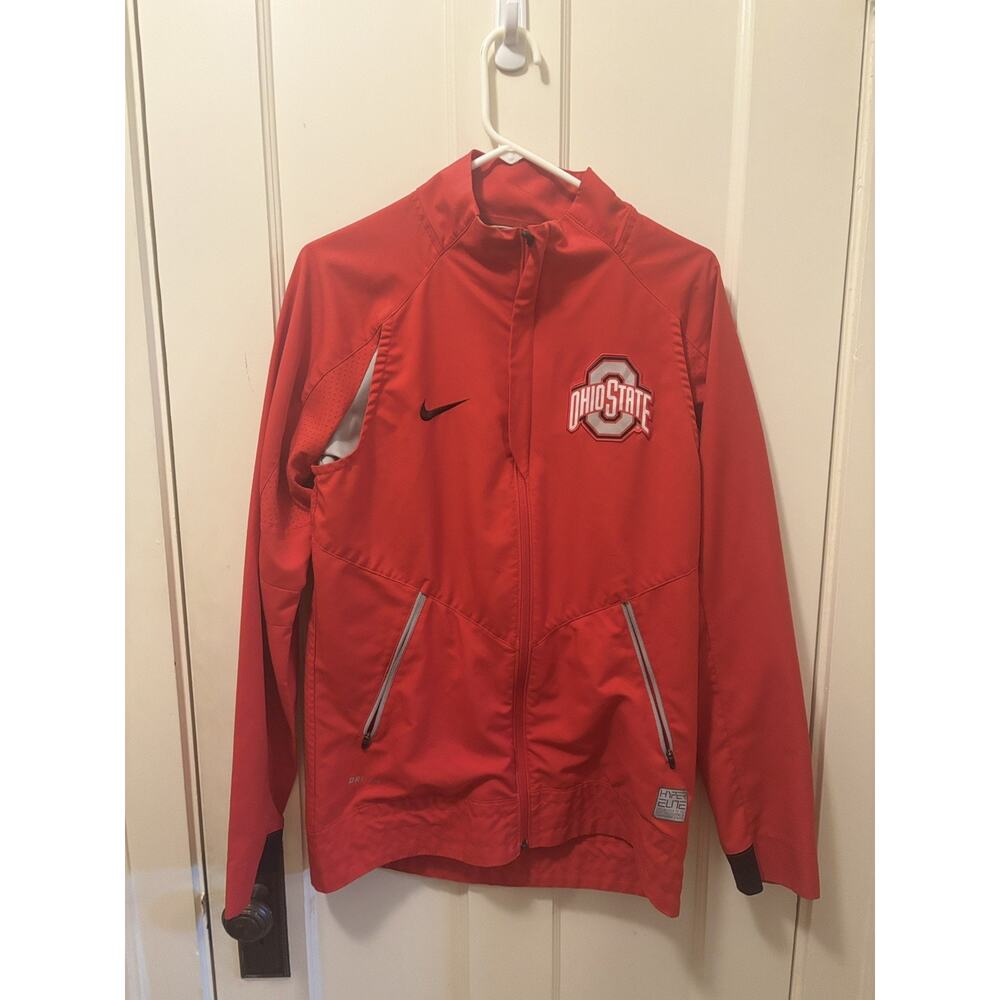 Nike Ohio‎ State Buckeyes Jacket Mens Small Hyper Elite Full Zip Jacket